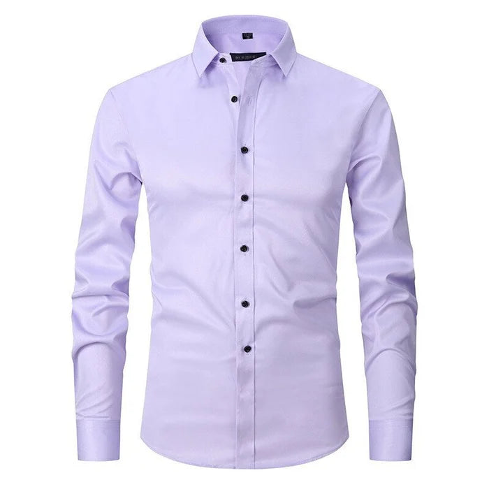 Men's Long Sleeve Dress Shirt Button-Up