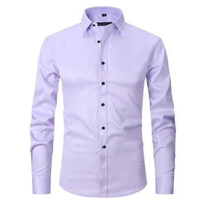 Men's Long Sleeve Dress Shirt Button-Up
