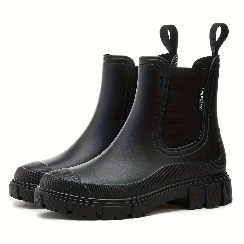 Thick Heel Chelsea Ankle Boots