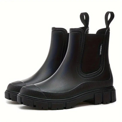 Thick Heel Chelsea Ankle Boots