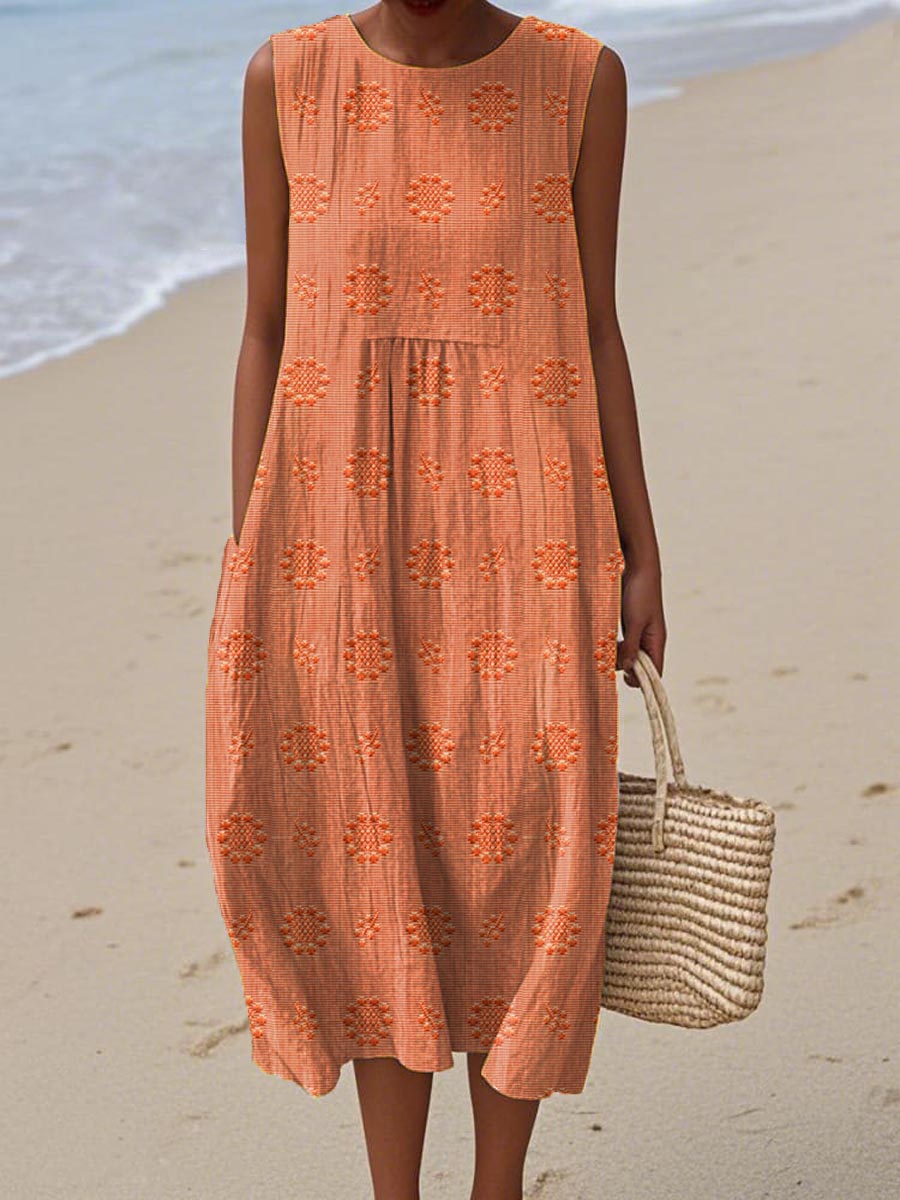 Women's Printed Midi Dress