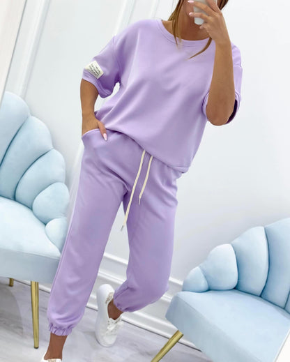 Women's T-Shirt And Jogger Pants Set