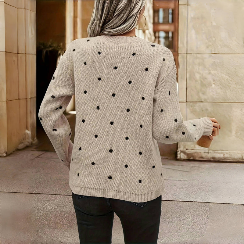 Women's Dotted Pattern Sweater