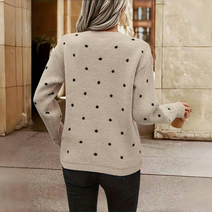 Women's Dotted Pattern Sweater