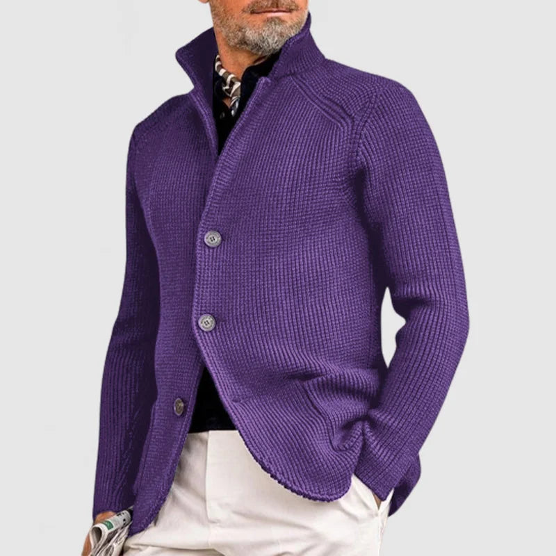 Mens Knitted Hooded Jacket