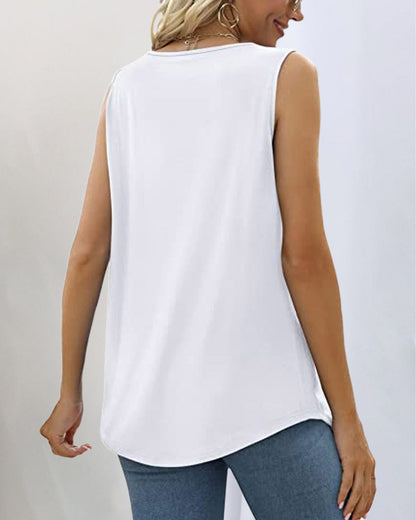 Women's Sleeveless Square Neck
