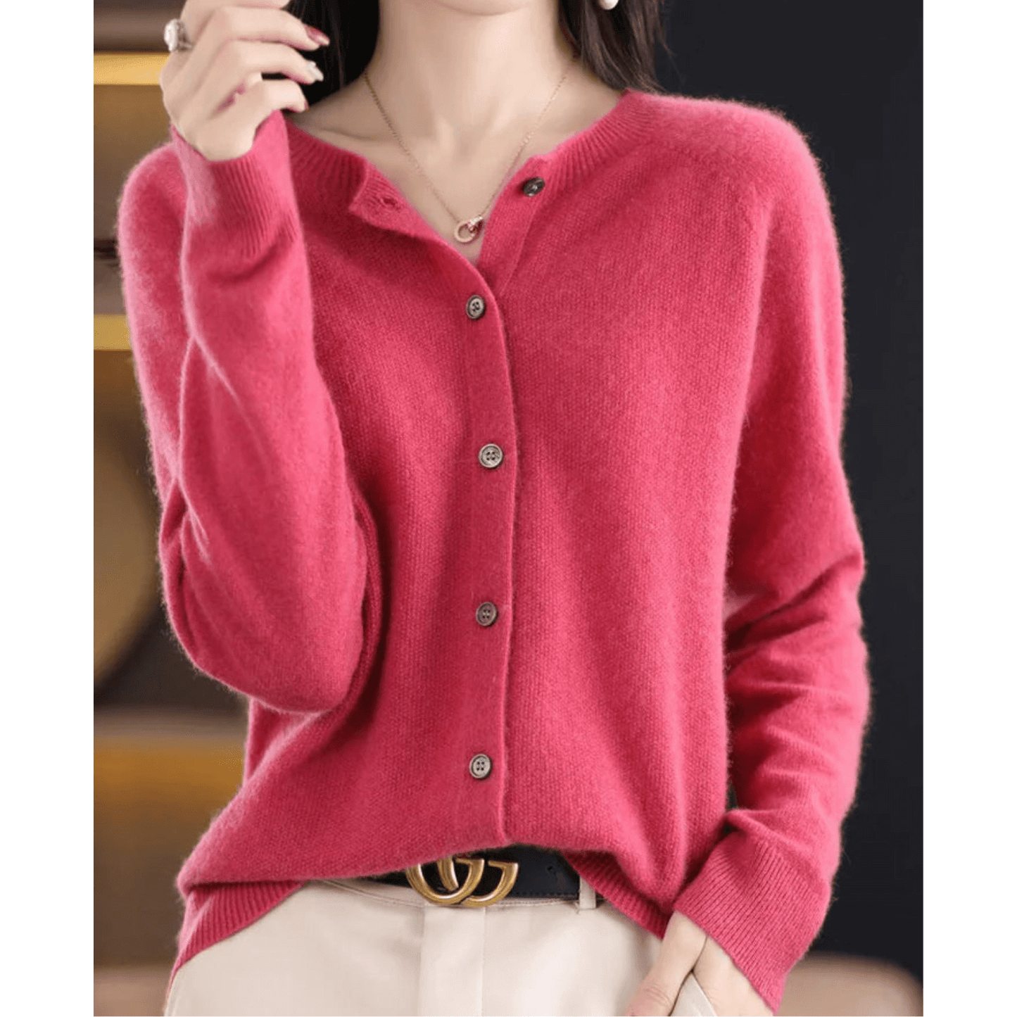 Women's V-Neck Cardigan Blend - VibreMode