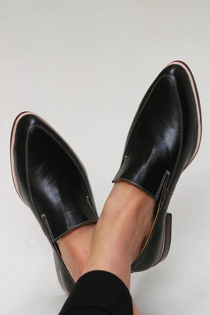 Minimalist Leather Loafers - VibreMode