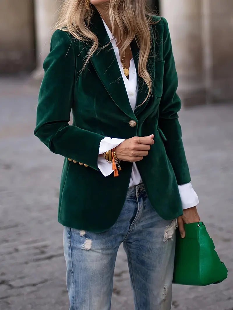 Women's Single Button Blazer