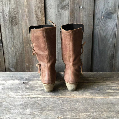 Women's Boots Side Zip Seam Detailing