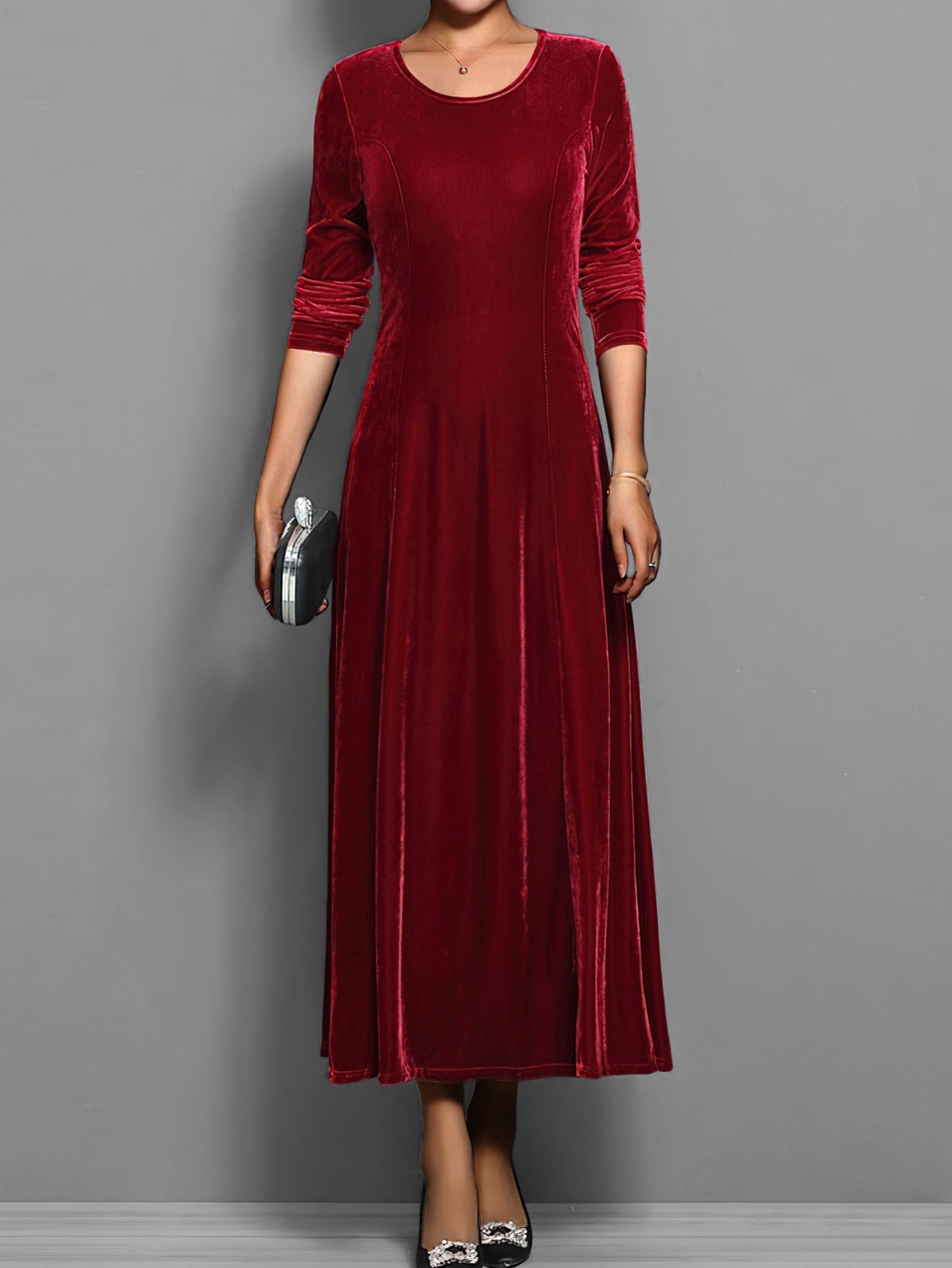 Women's Soft Velvet Dress