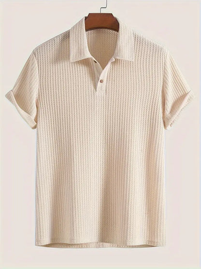 Men's Casual Polo Shirt Breathable Cotton