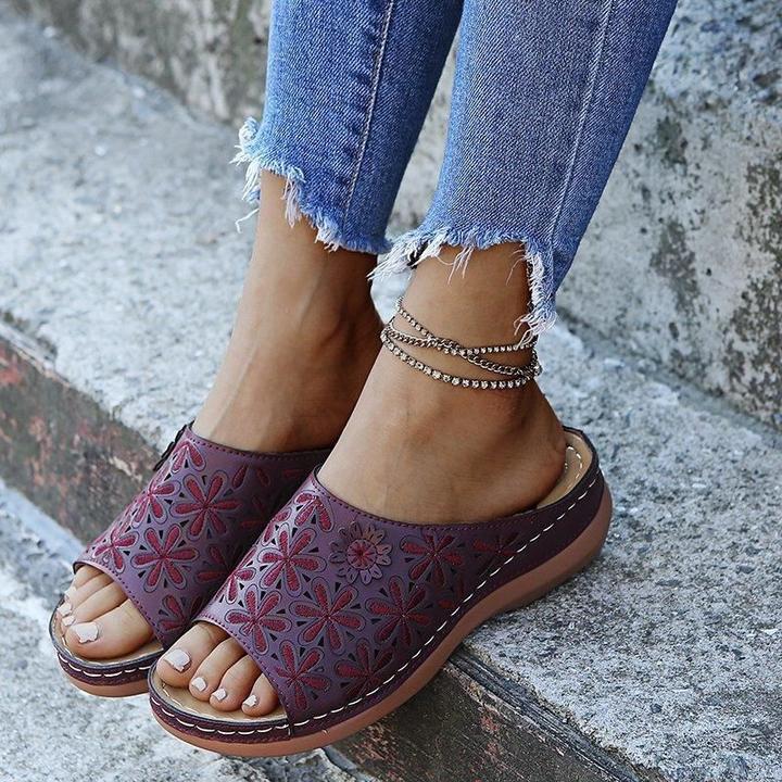 Women's Orthopedic Flat Sandals Cushioned Comfortable