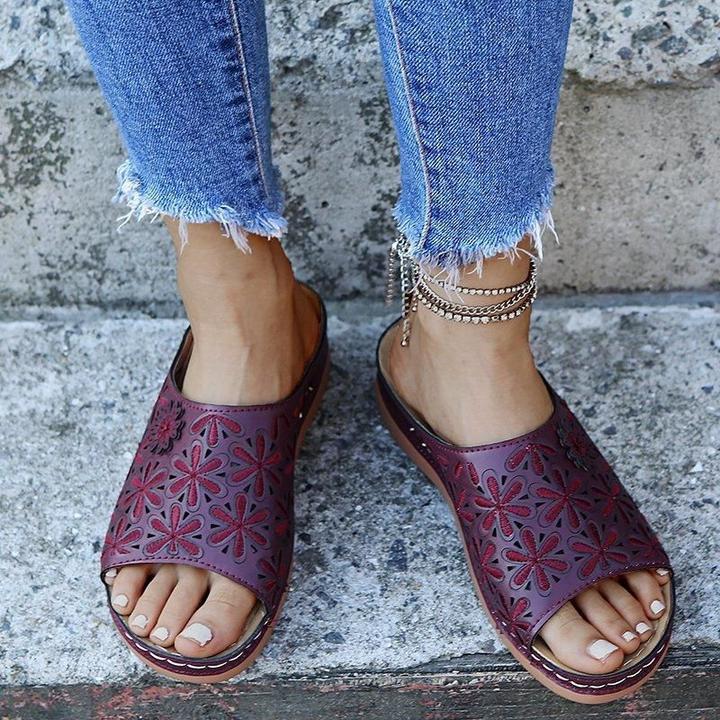 Women's Orthopedic Flat Sandals Cushioned Comfortable