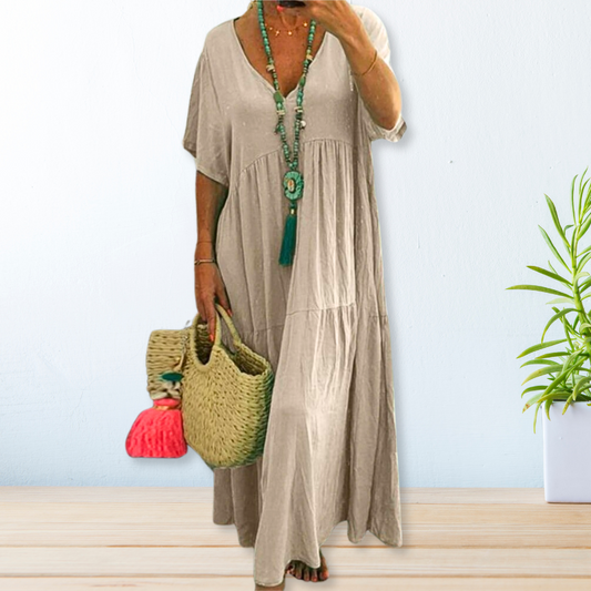 Flowy Chic Women's Maxi Dress - VibreMode