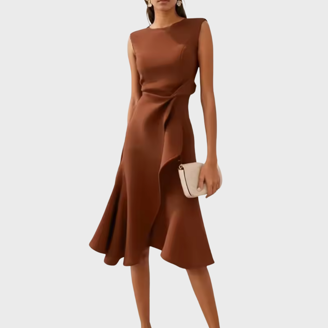 Women's Asymmetric Midi Dress