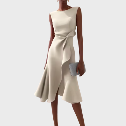 Women's Sleeveless Ruffle Hem Dress
