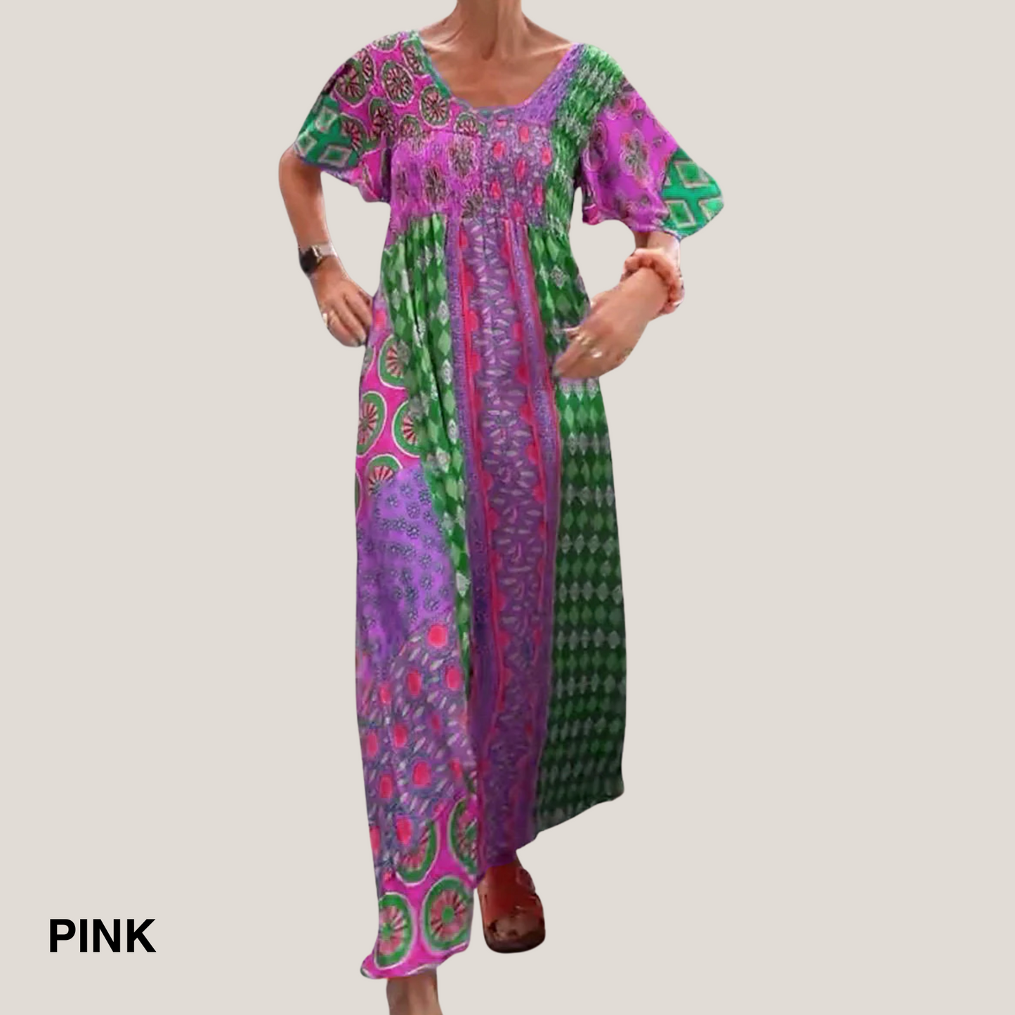 Women's Paisley Midi Dress