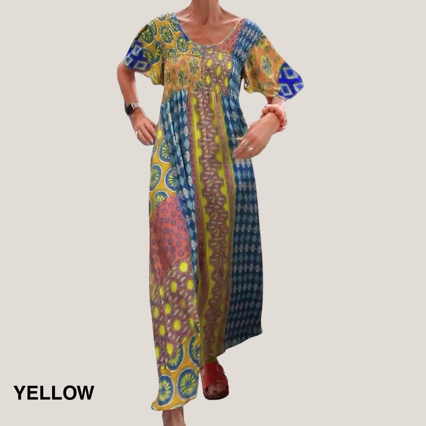 Women's Paisley Midi Dress
