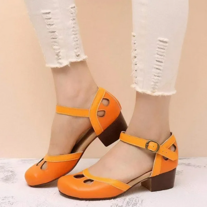Women's Mary Jane Shoes Closed Toe Block Heel