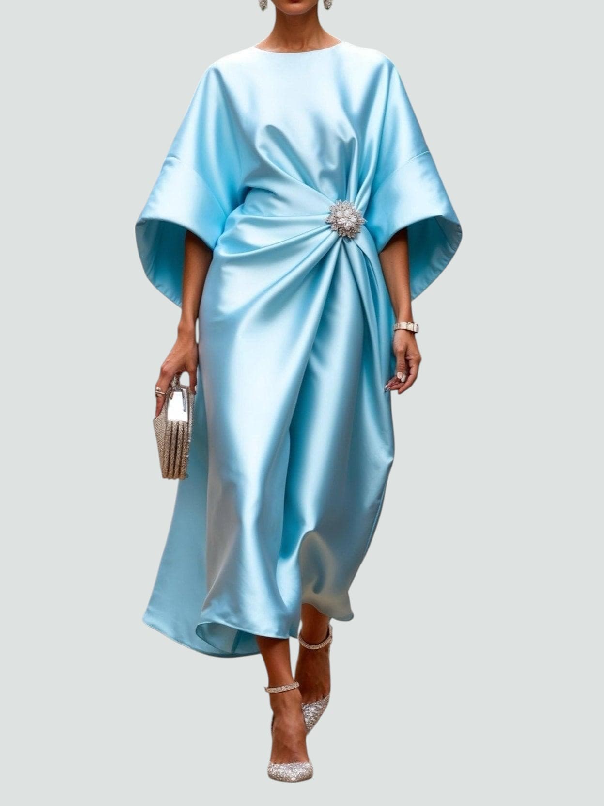 Women's Bell Sleeve Wrap Dress