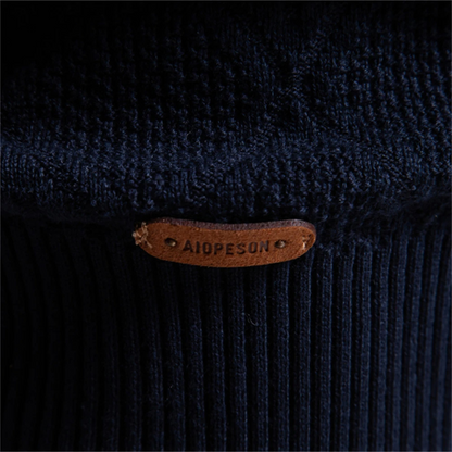 Kensington Men's Polo Sweater Diamond Knit
