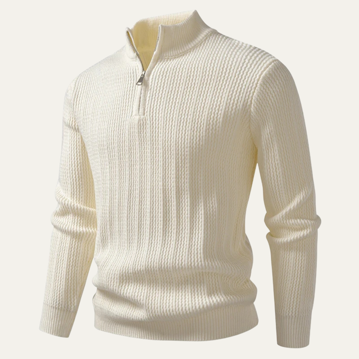 Men's Knitted Half Zip Winter Sweater