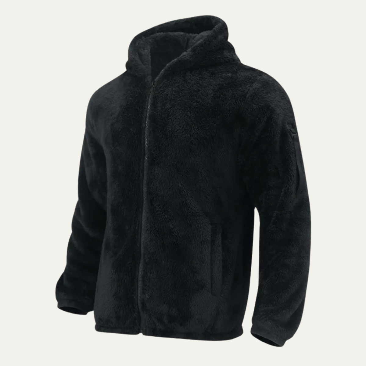 Men's Velvet Fleece Zip Up Hoodie Jacket