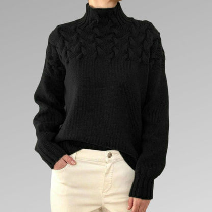 Women's Turtleneck Sweater Soft Warm