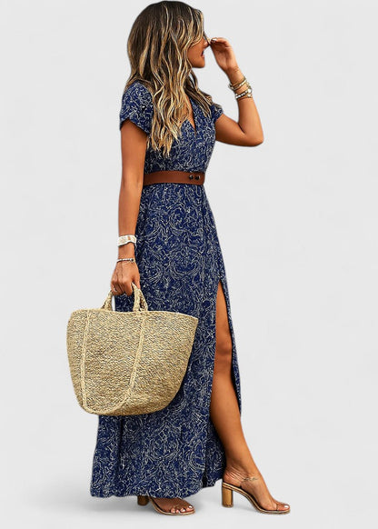 Floral Boho Long Summer Dress For Ladies