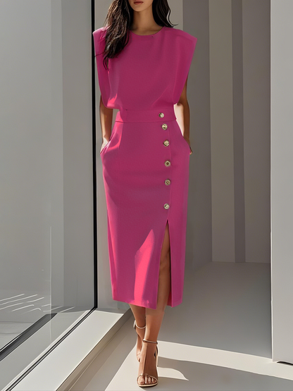 Women's Midi Dress Charm Effortless Aspen
