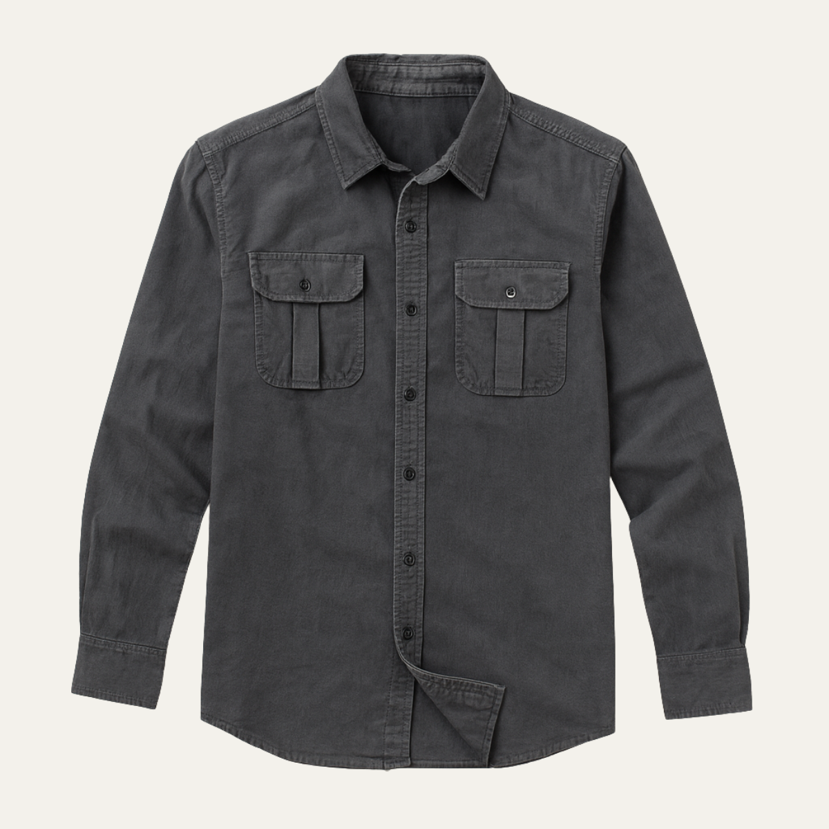 Men's Long Sleeve Cotton Dress Shirt - VibreMode