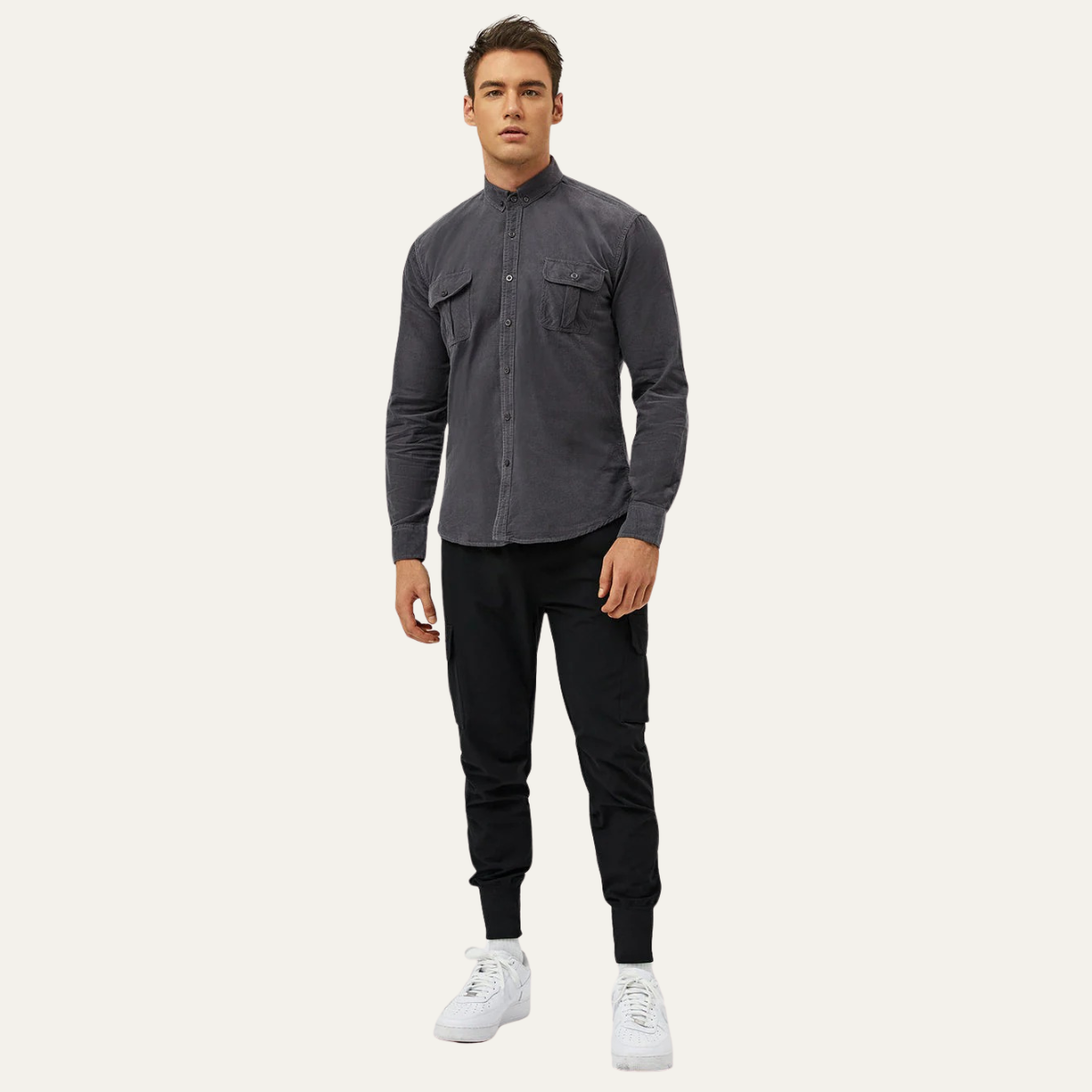 Men's Long Sleeve Cotton Dress Shirt