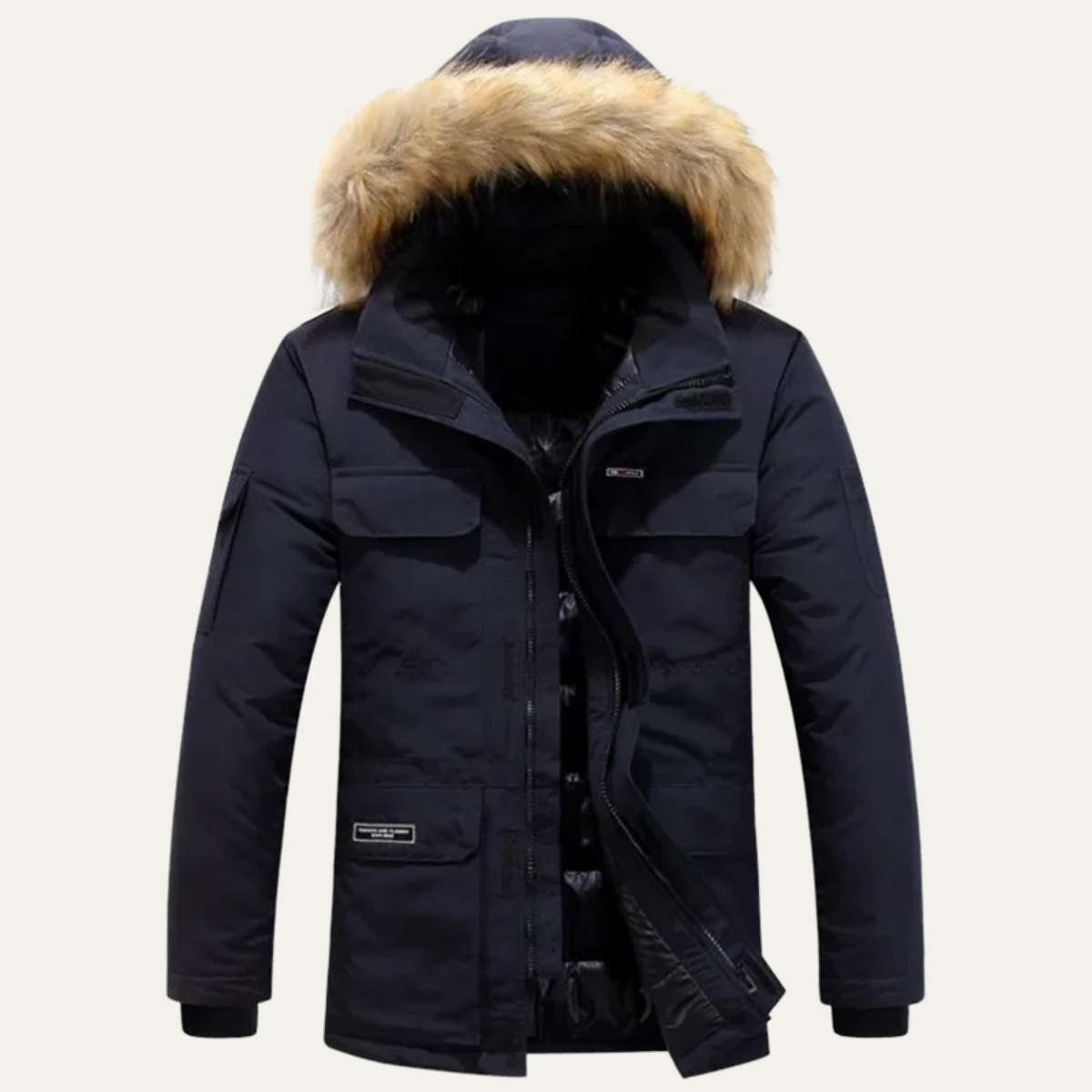 Whitford Men's Hooded Parka Jacket Thick Warm