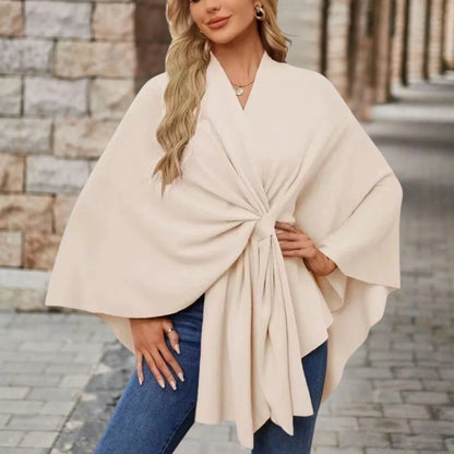 Women's Wrap Blouse Poncho Style