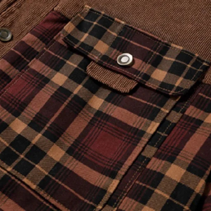 Men's Fleece Lined Flannel Jacket Plaid