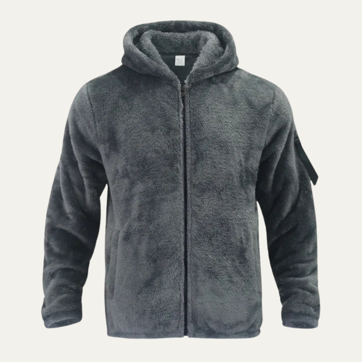 Men's Velvet Fleece Zip Up Hoodie Jacket