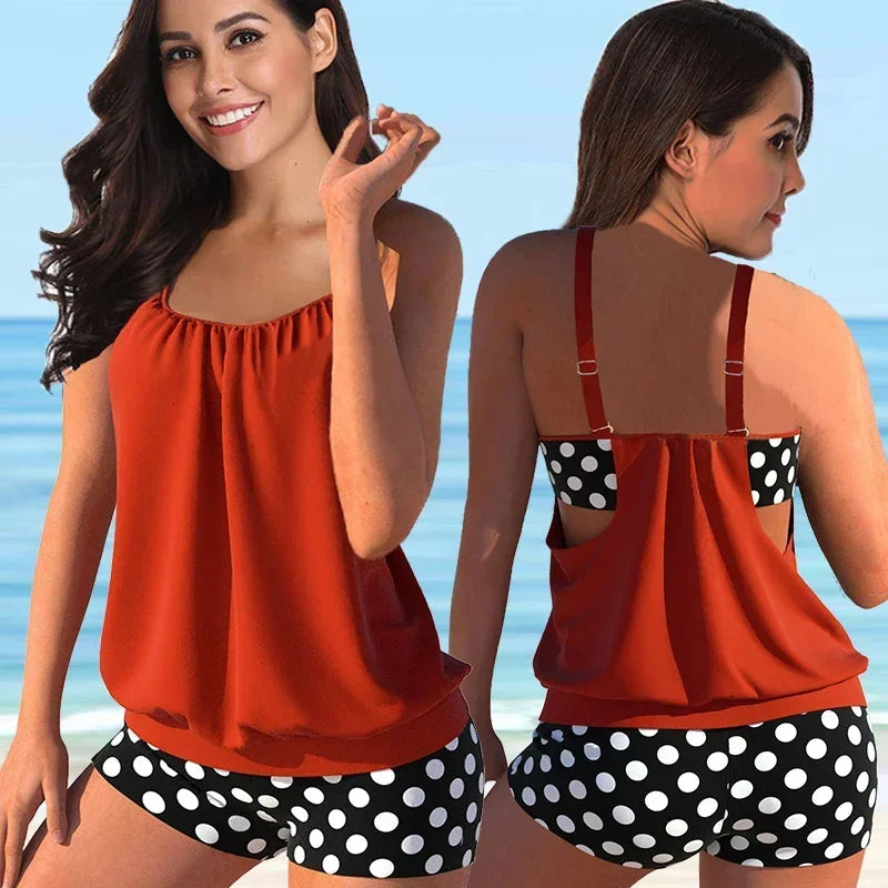 Women's Floral Print Bikini Swimsuit Set