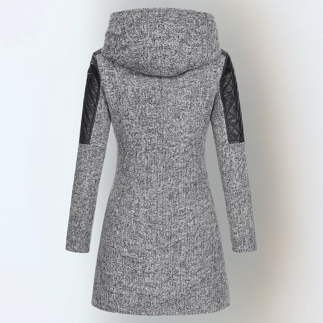 Women's Asymmetrical Zip Hooded Coat