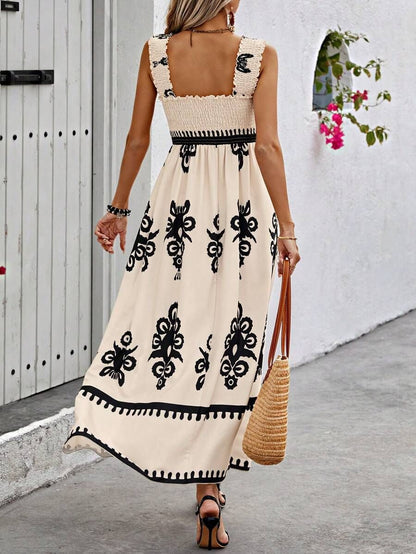 Summer Floral Off Shoulder Sundress Beach Wear