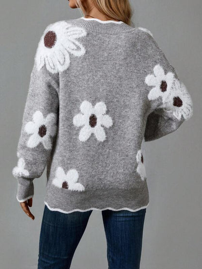 Beautiful Blossom Crew Neck Sweater