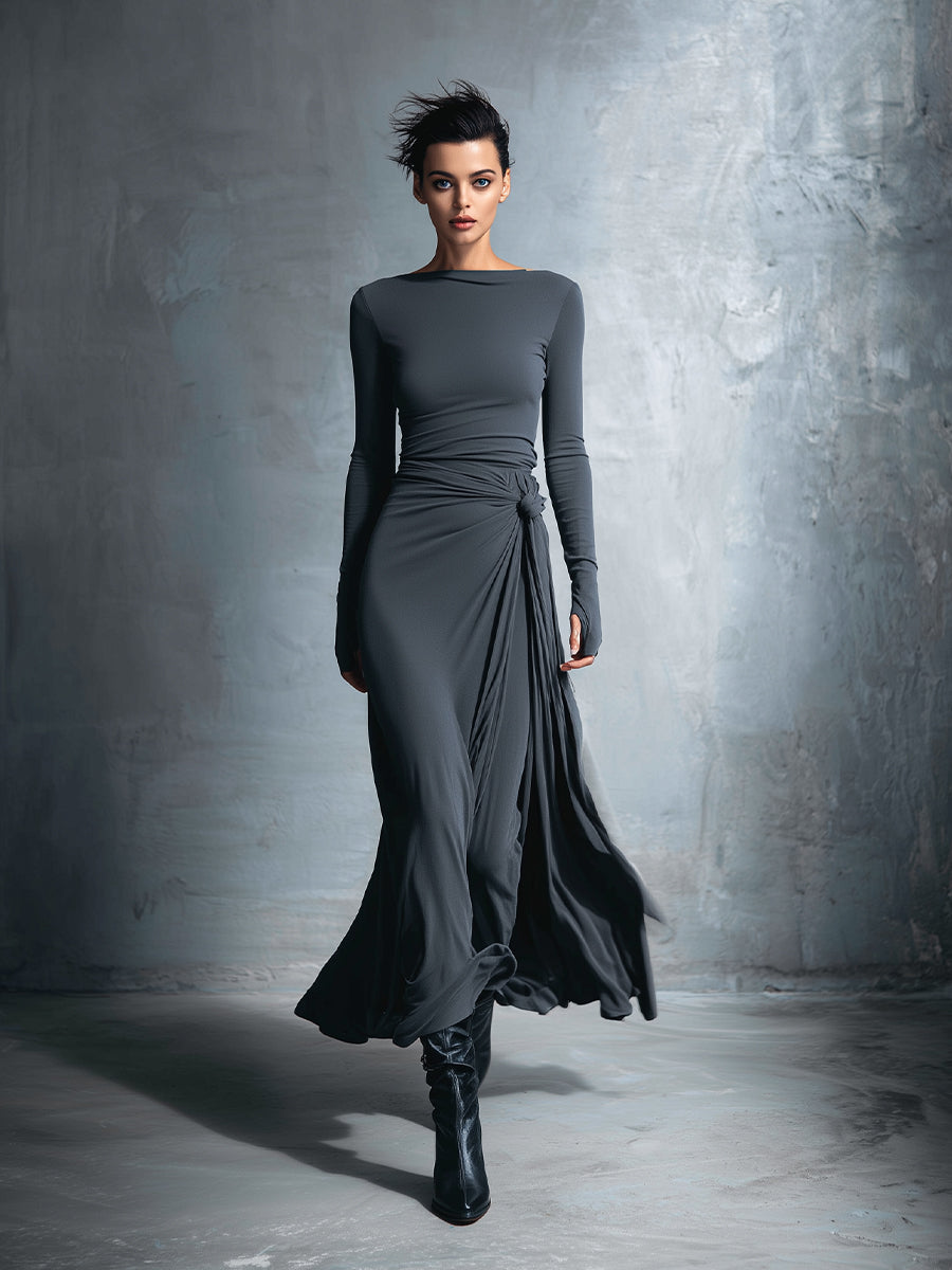 Women's Maxi Wrap Dress - VibreMode
