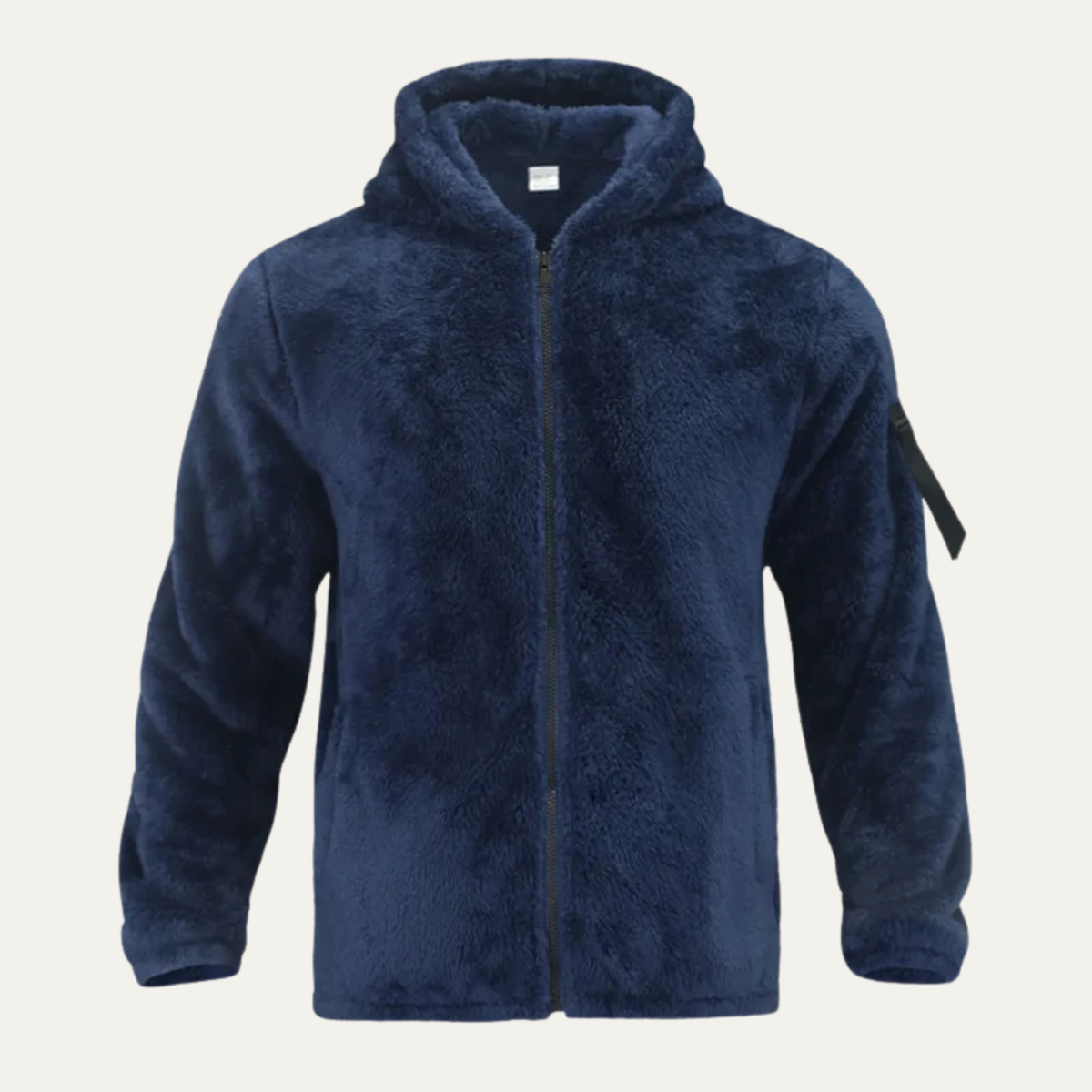 Men's Velvet Fleece Zip Up Hoodie Jacket