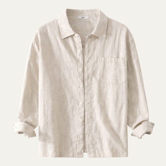 Men's Cotton Shirt Jacket Casual Retro Style - VibreMode