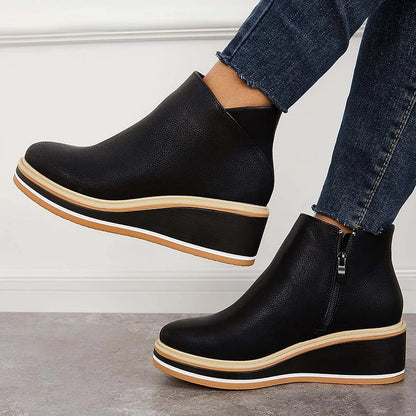 Women's Ankle Boots Side Zipper Style