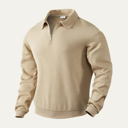 Men's Quarter Zip Sweater Lightweight - VibreMode