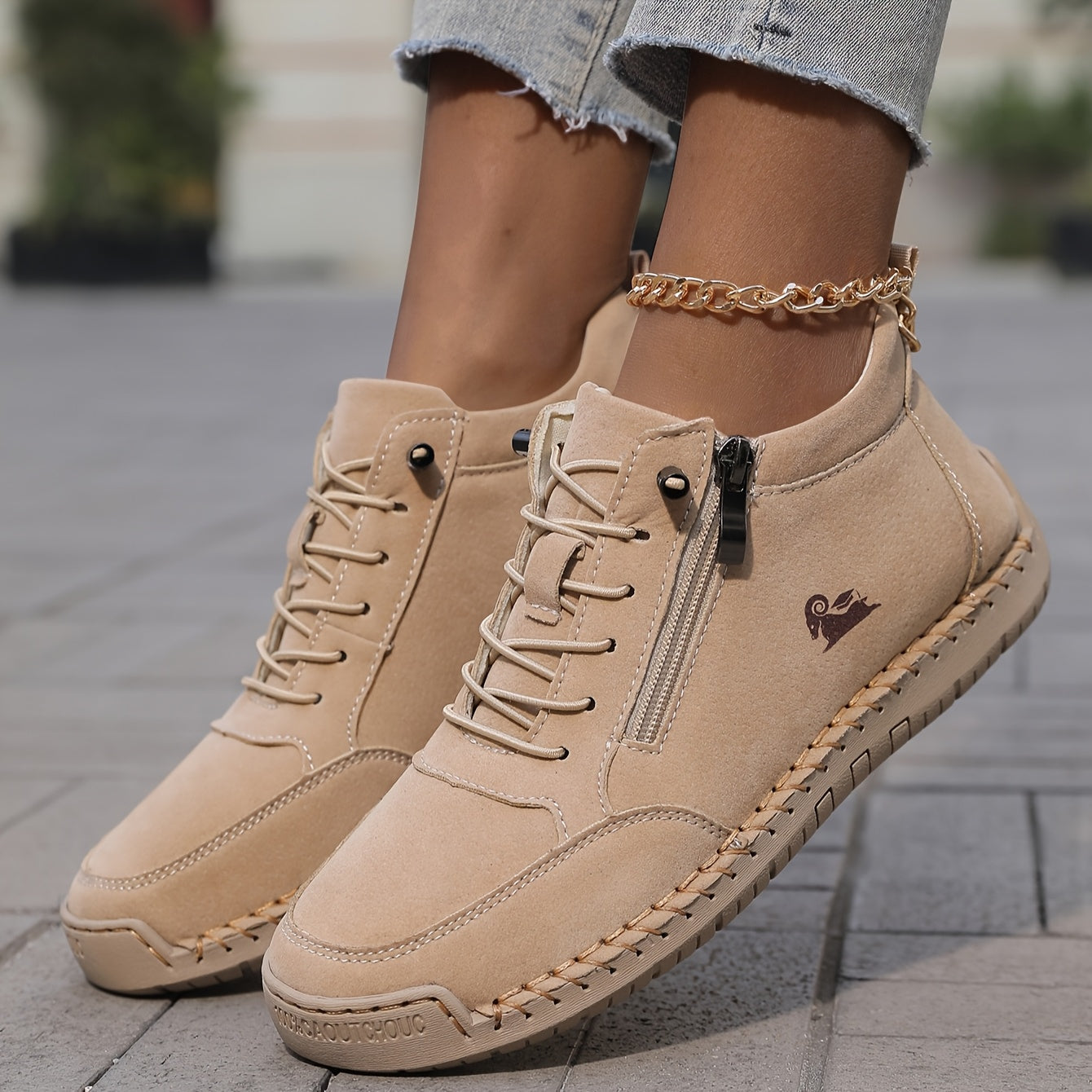 Ladies Comfortable Spring Lace Up Walking Shoes