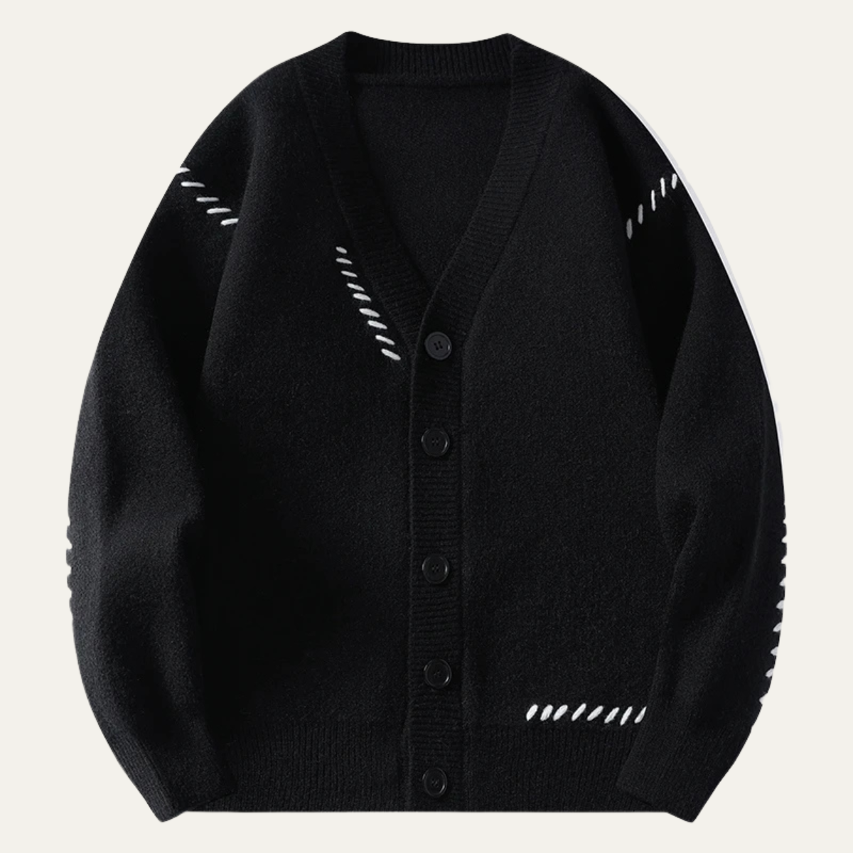Men's Knitted Cardigan V Neck Button Down