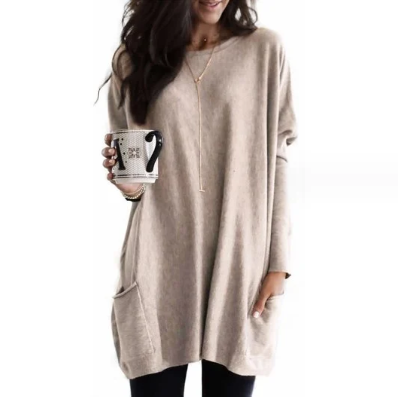 Women's Oversized Tunic with Pockets