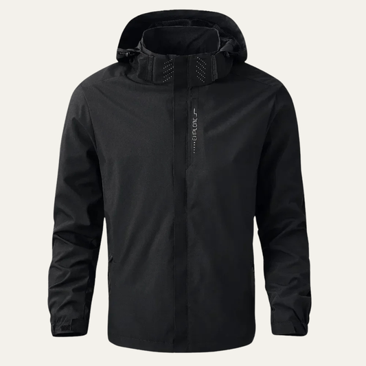 Waterproof Rain Jacket Windproof Hooded Outdoor Shell Coat - VibreMode
